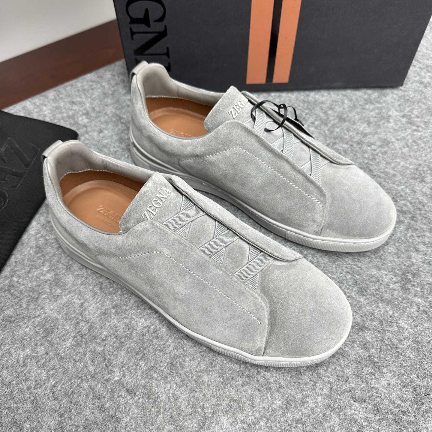 Zegna Suede Triple Stitch™ Sneakers - PerfectKickZ