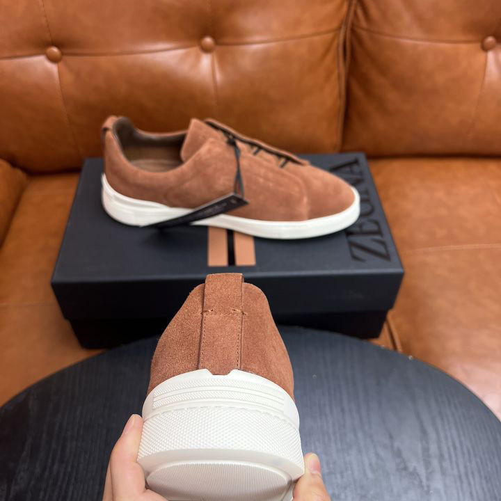 Zegna Suede Triple Stitch™ Sneakers - PerfectKickZ