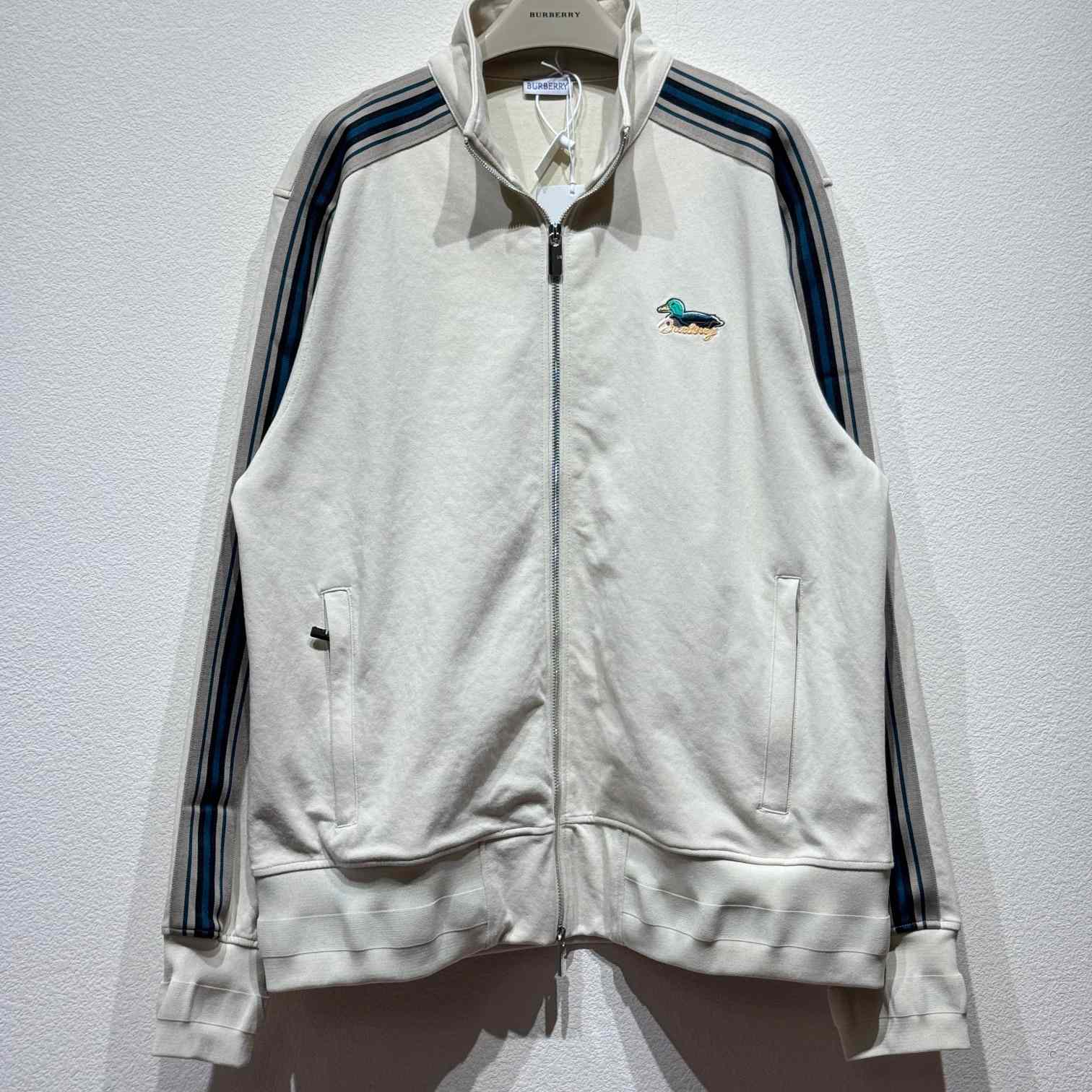 Burberry Striped Jersey Track Jacket - PerfectKickZ