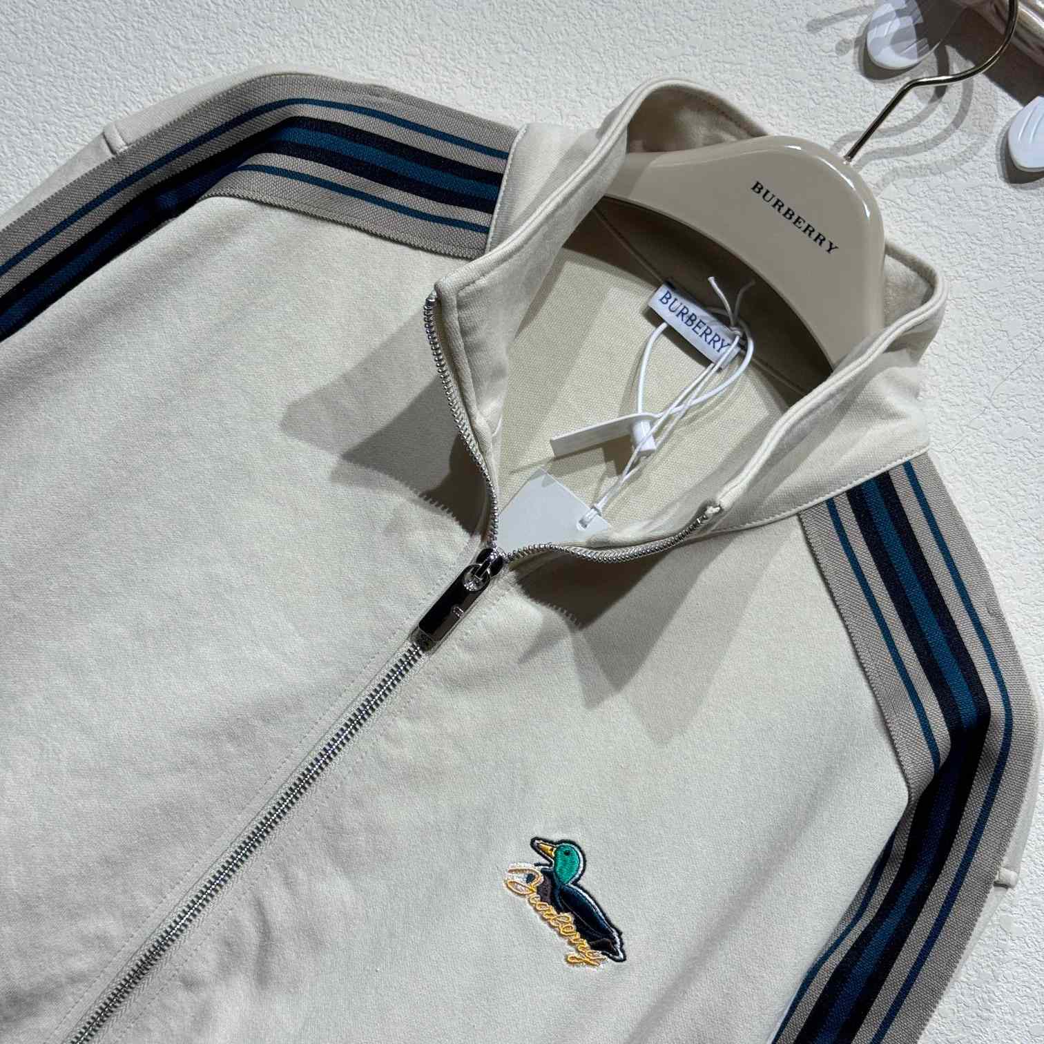 Burberry Striped Jersey Track Jacket - PerfectKickZ