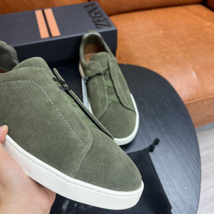 Zegna Suede Triple Stitch™ Sneakers - PerfectKickZ