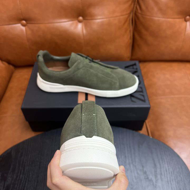 Zegna Suede Triple Stitch™ Sneakers - PerfectKickZ