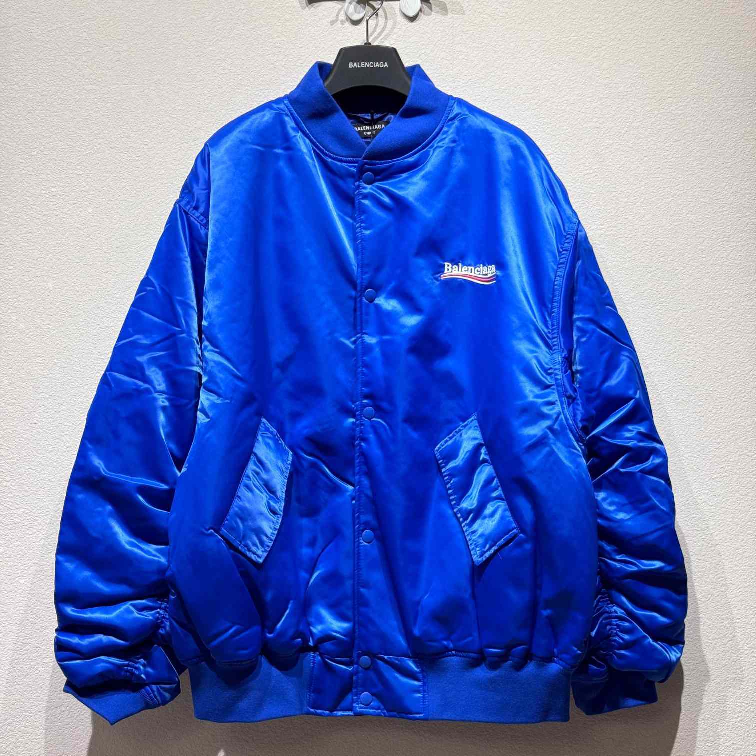 Balenciaga Embroidered-logo Bomber Jacket - PerfectKickZ
