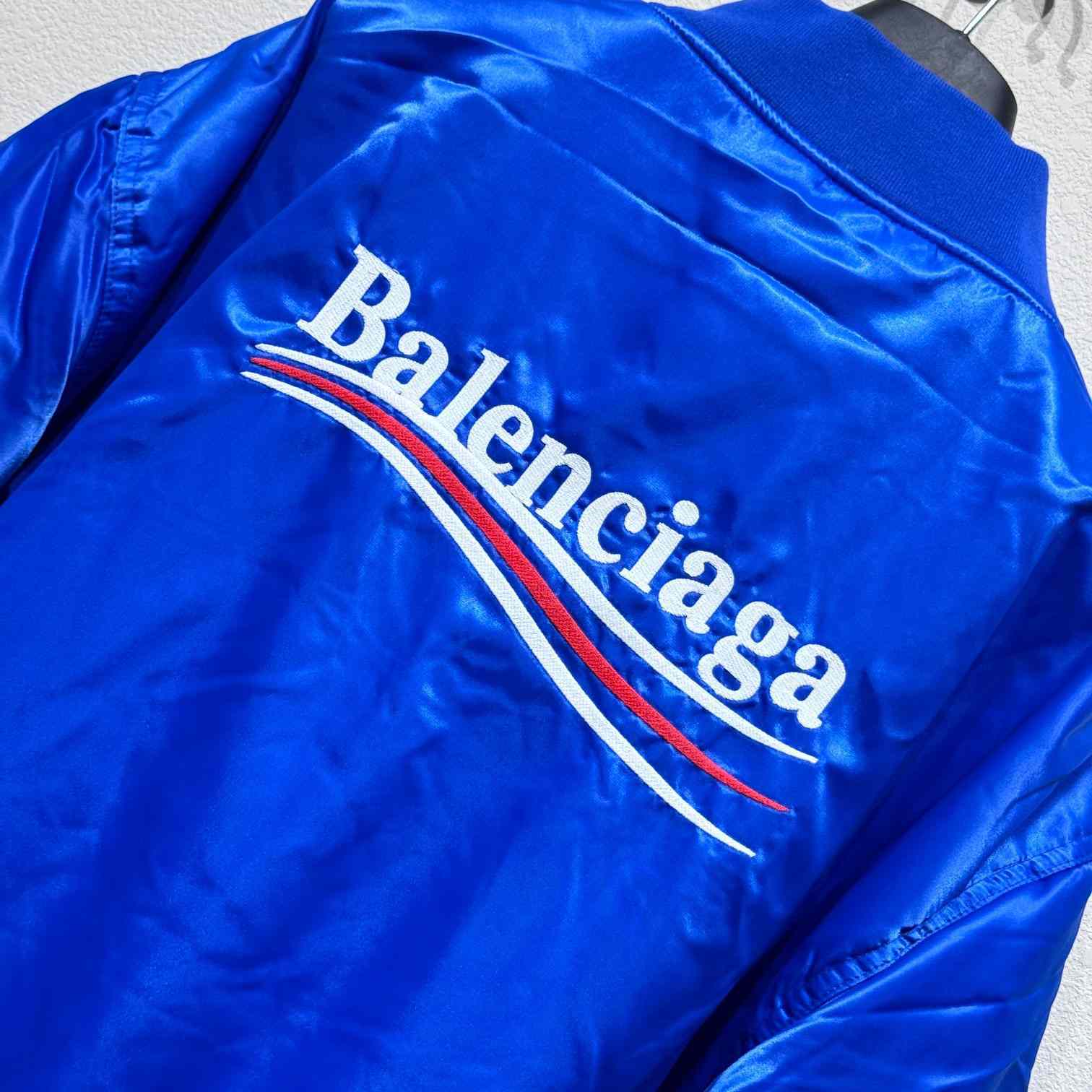 Balenciaga Embroidered-logo Bomber Jacket - PerfectKickZ