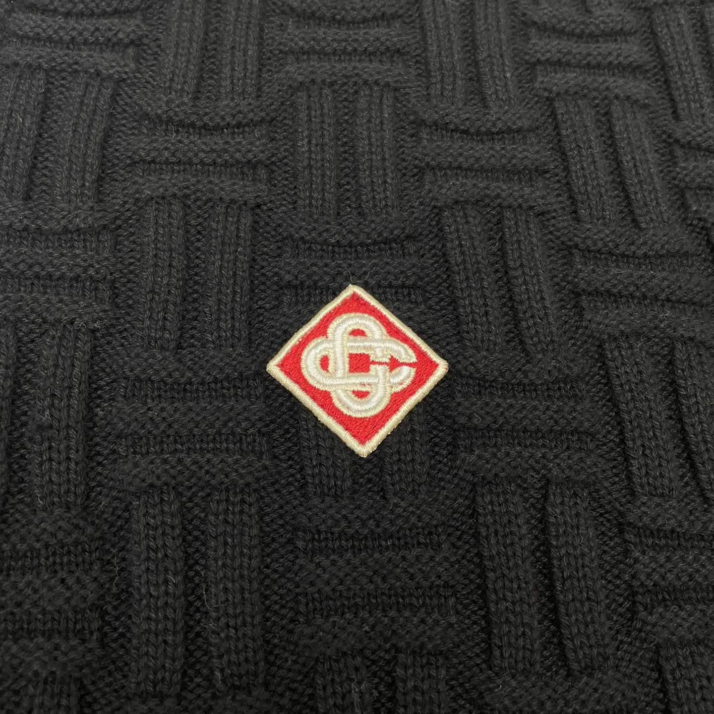 Casablanca Column Stitch Wool Knit Polo  D0065 - PerfectKickZ