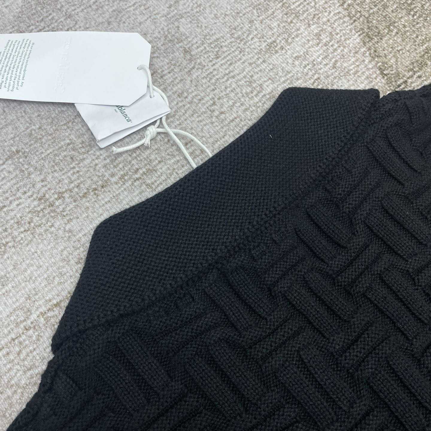 Casablanca Column Stitch Wool Knit Polo  D0065 - PerfectKickZ