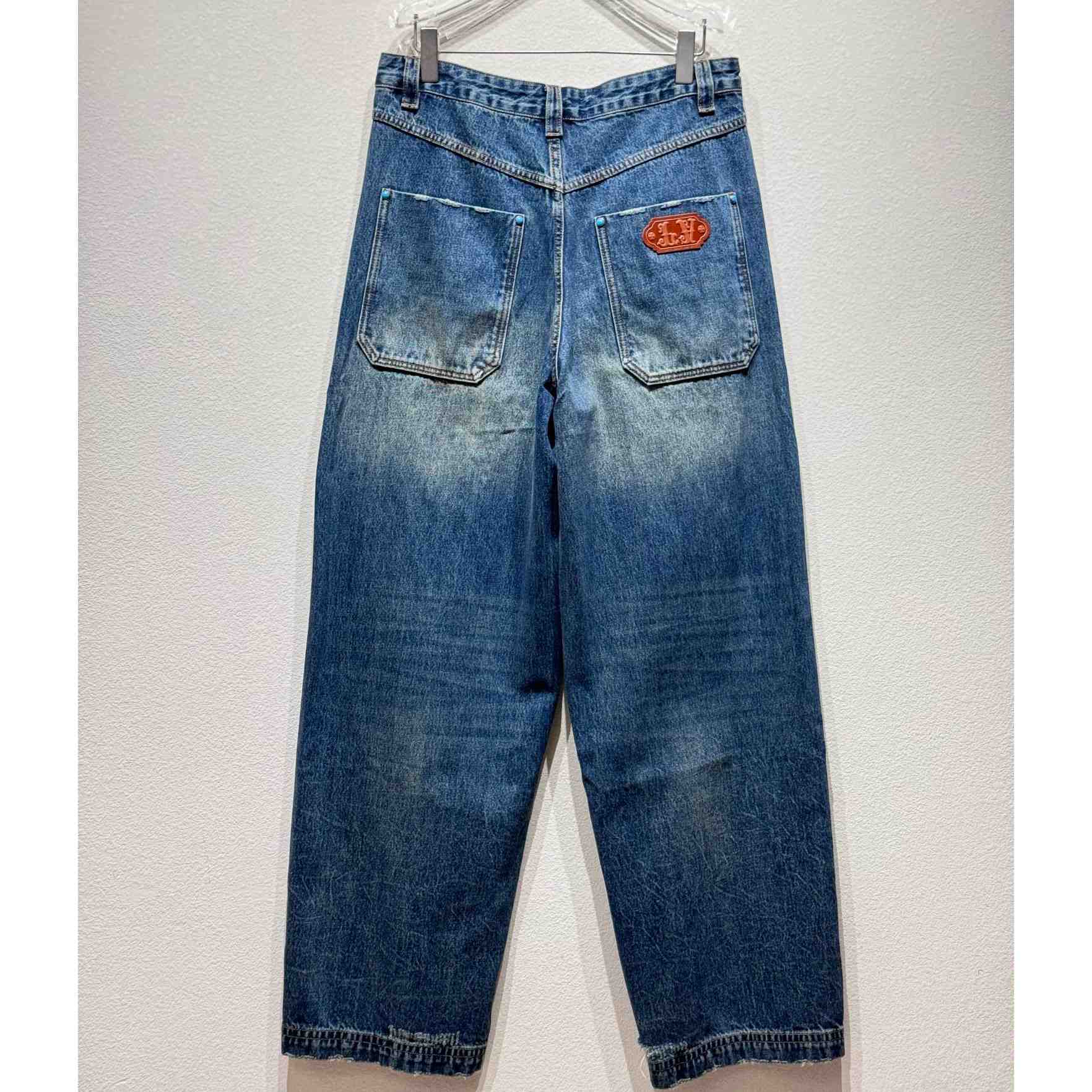 Louis Vuitton Washed Denim Workwear Pants   - PerfectKickZ