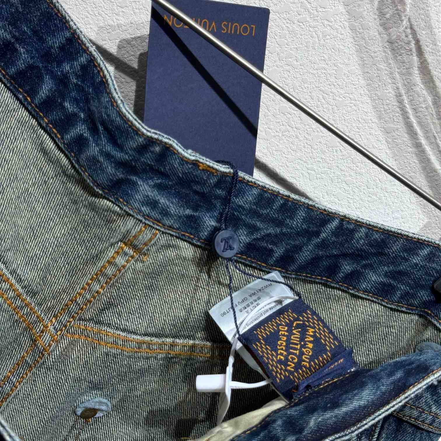 Louis Vuitton Washed Denim Workwear Pants   - PerfectKickZ