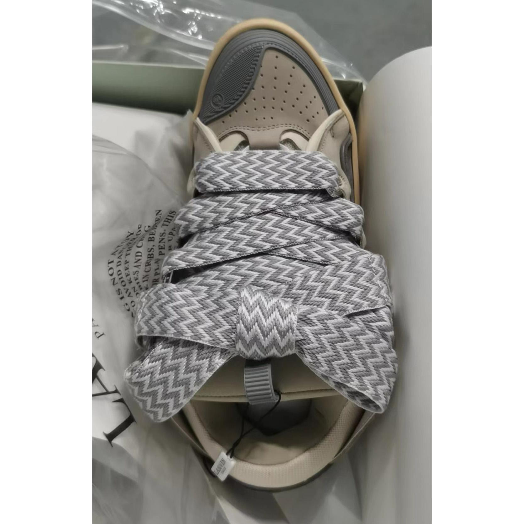 Lanvin Leather Curb Sneakers - PerfectKickZ