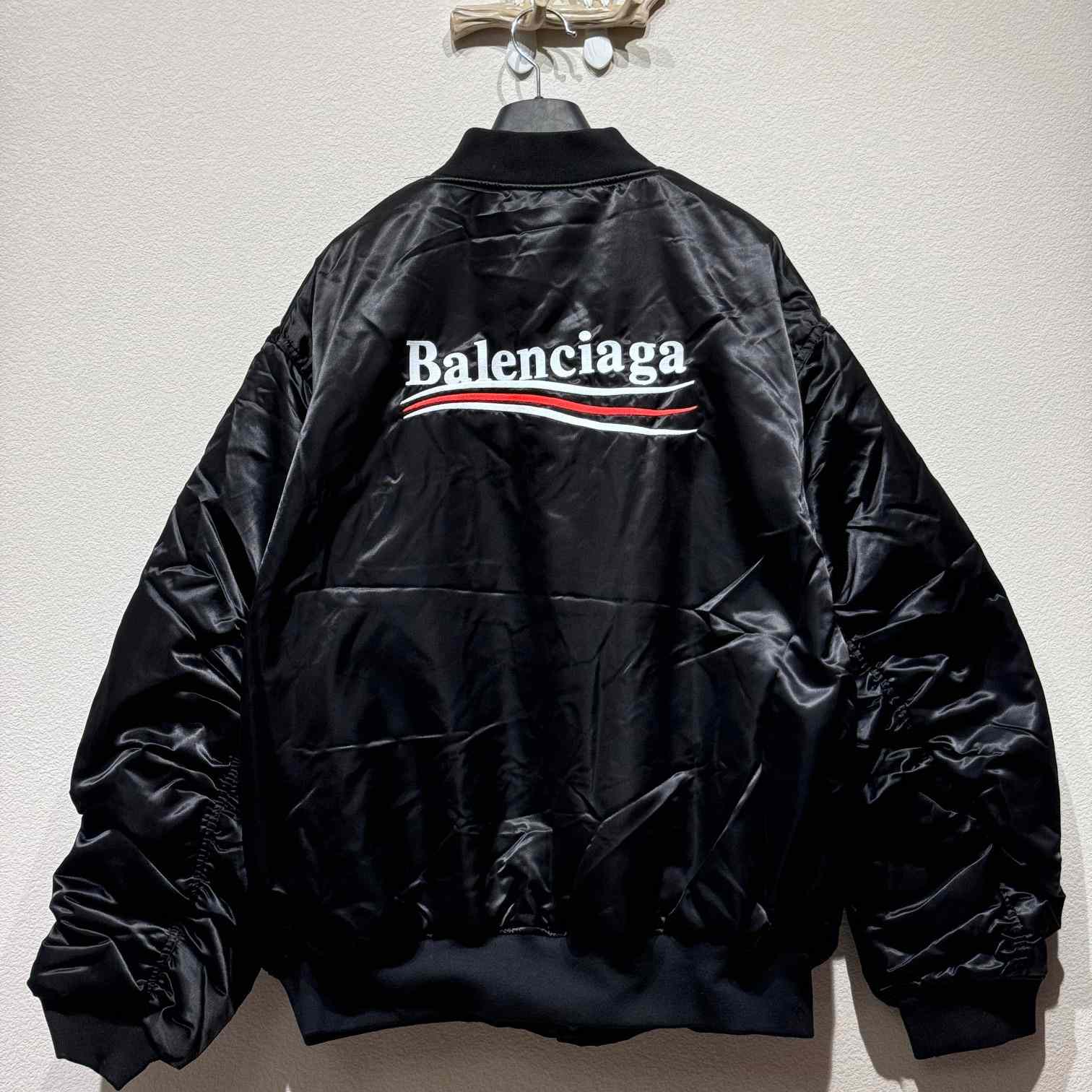 Balenciaga Embroidered-logo Bomber Jacket - PerfectKickZ