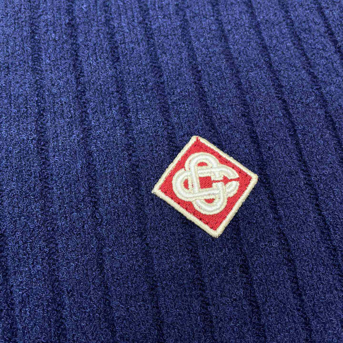 Casablanca  Ribbed Bouclé Cotton-Blend Polo Shirt   D0066 - PerfectKickZ