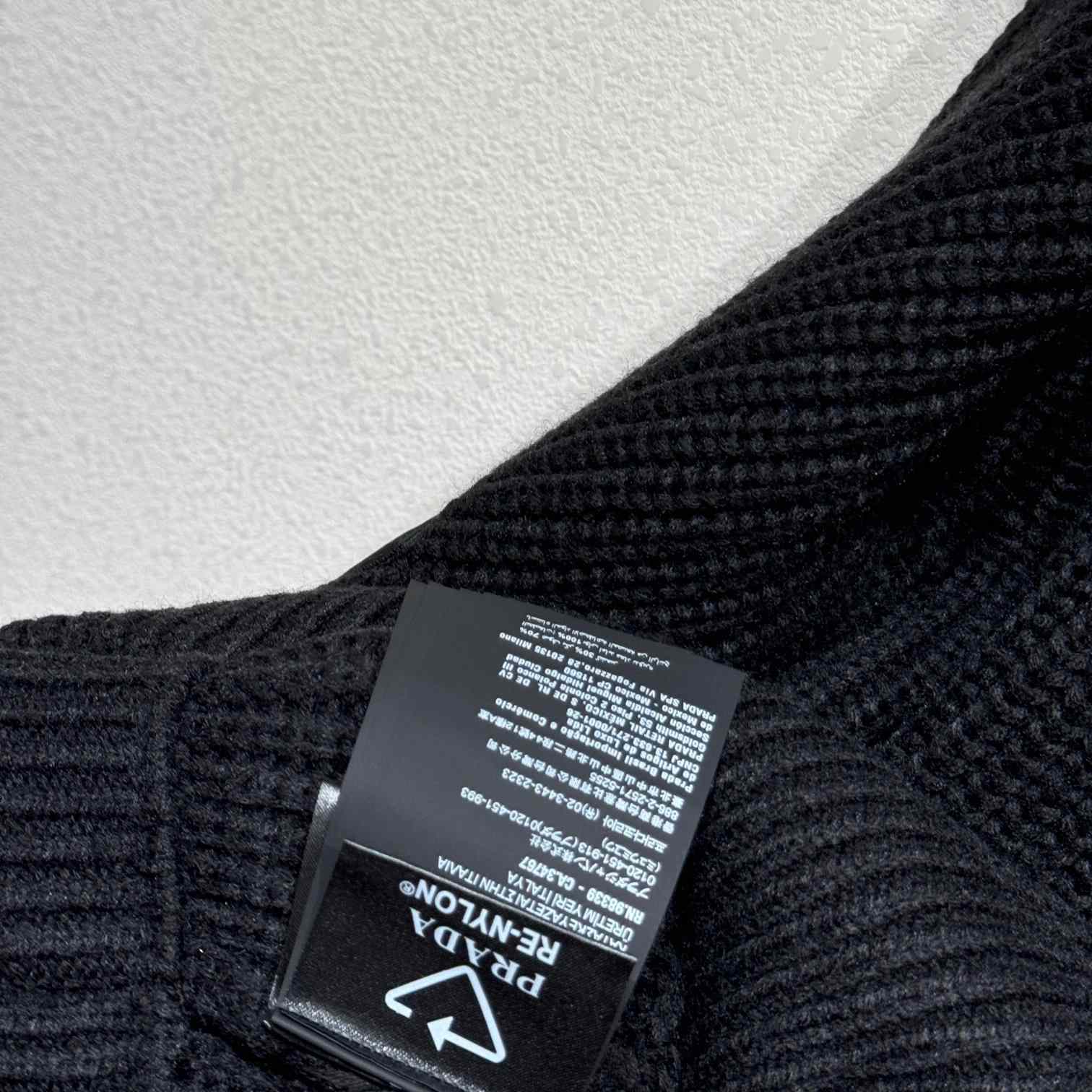 Prada Wool And Cashmere Cardigan With Re-Nylon Details - PerfectKickZ