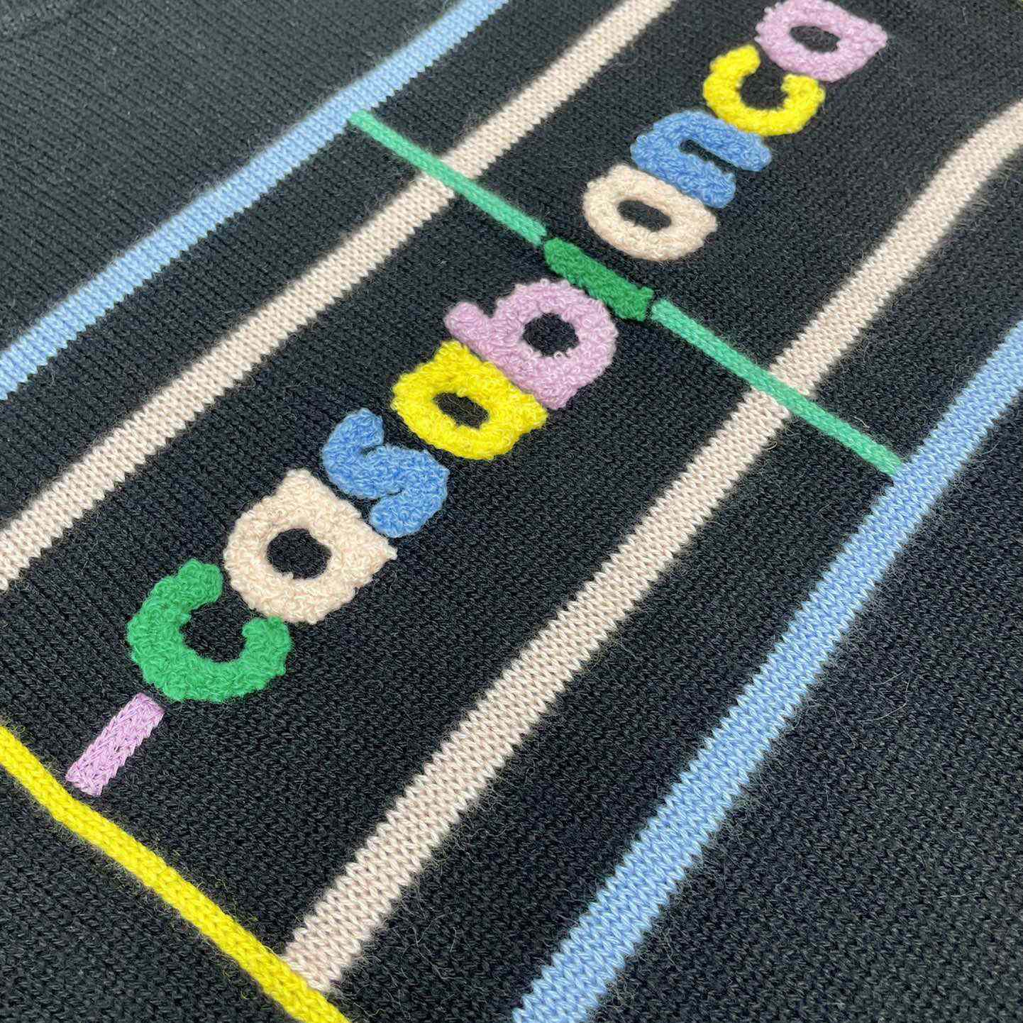 Casablanca Court Logo-Intarsia Knitted Jumper   D0063 - PerfectKickZ