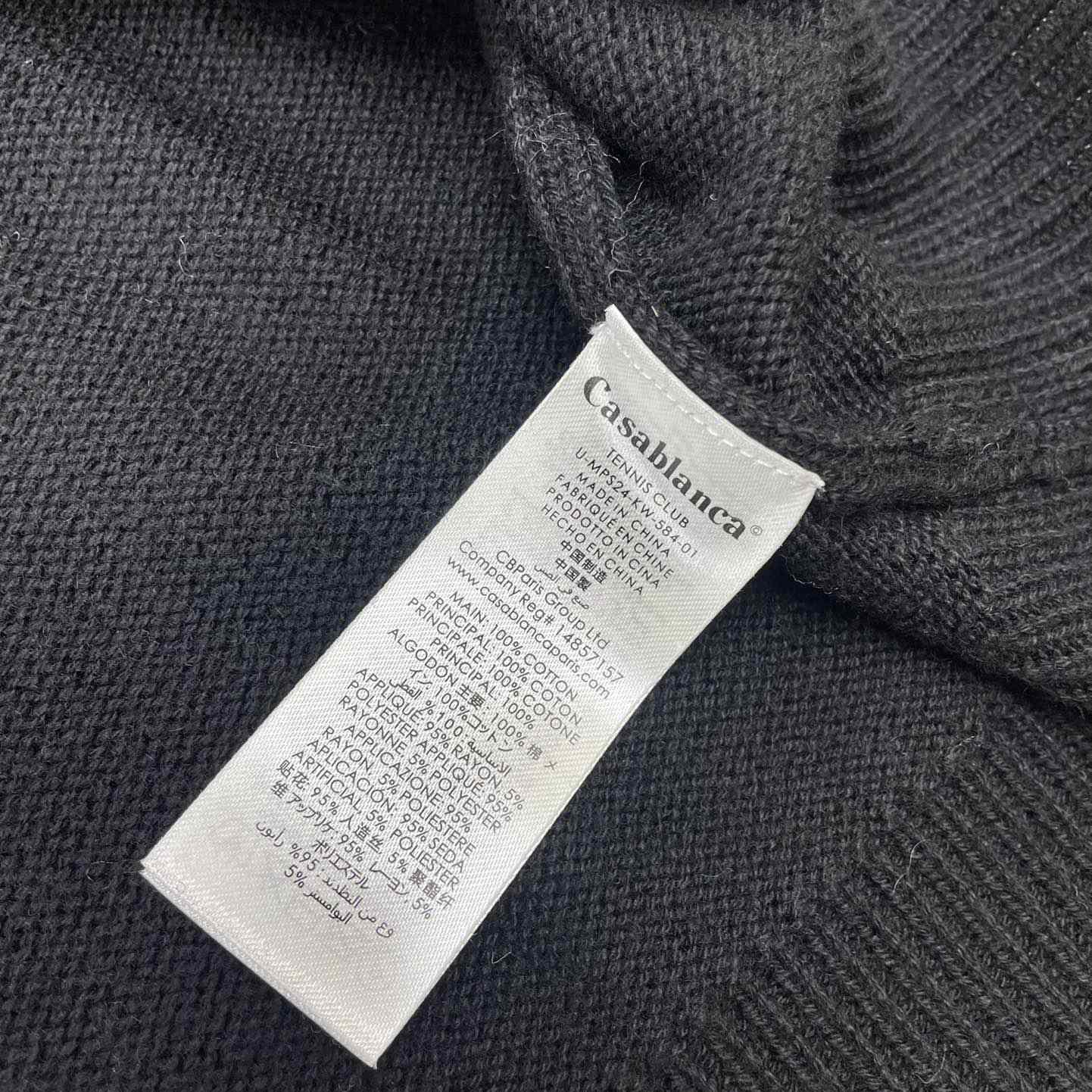Casablanca Court Logo-Intarsia Knitted Jumper   D0063 - PerfectKickZ