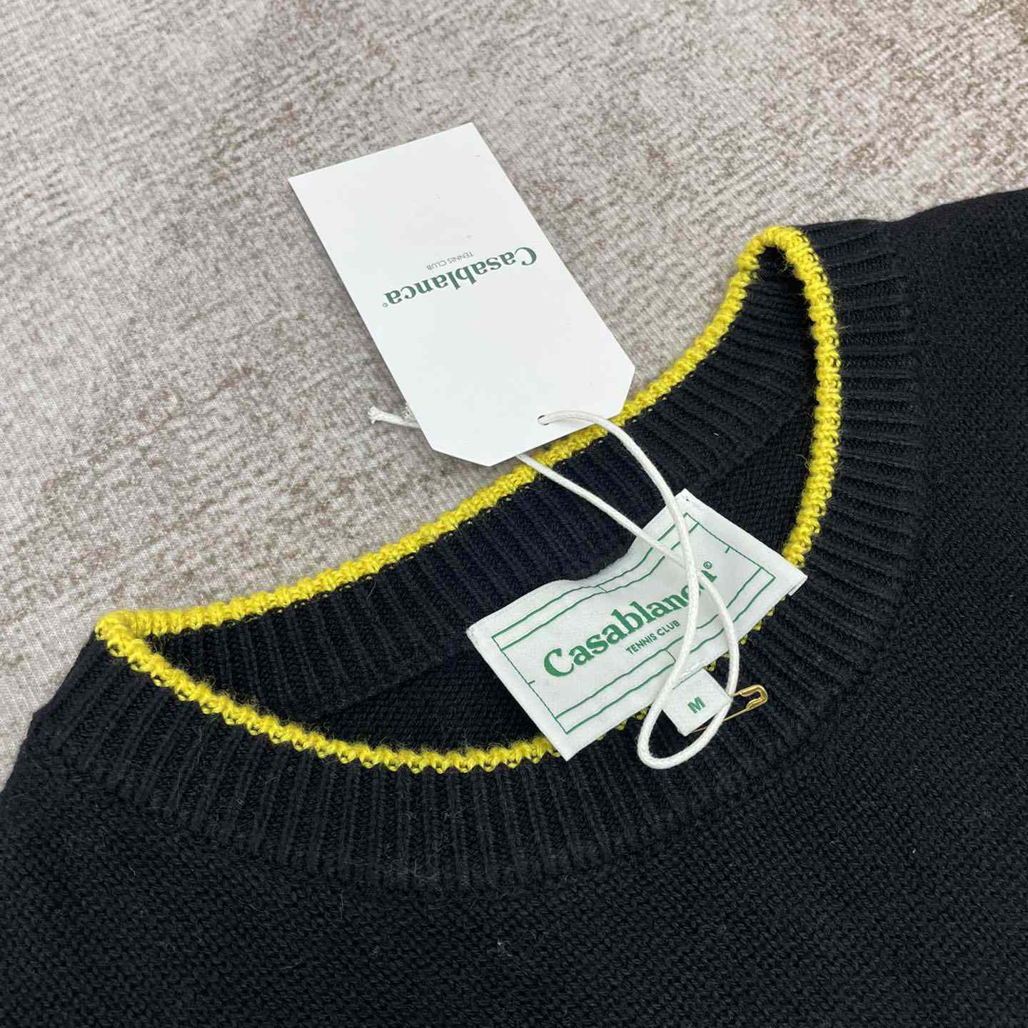Casablanca Court Logo-Intarsia Knitted Jumper   D0063 - PerfectKickZ