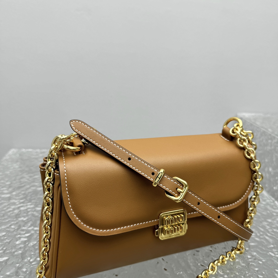 Miu Miu Leather Shoulder Bag - PerfectKickZ