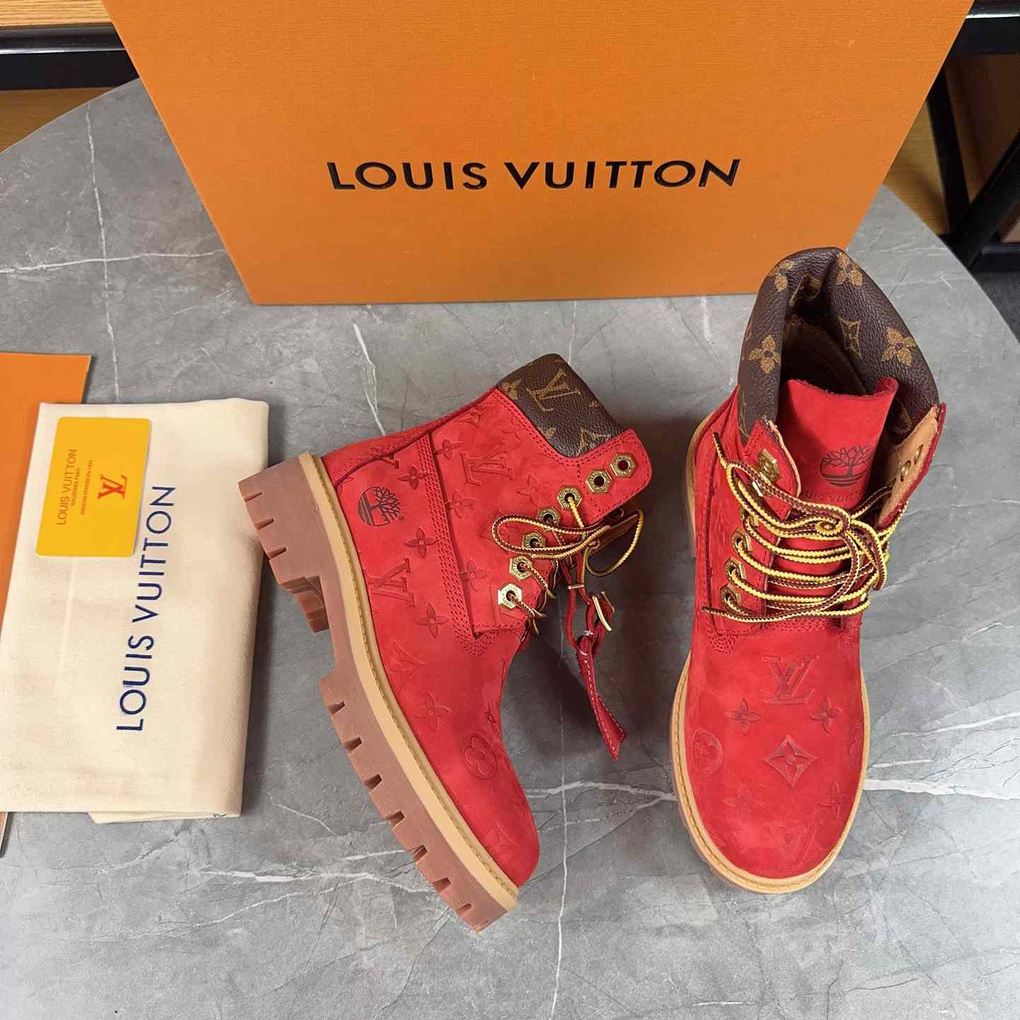 Louis Vuitton x Timberland Monogram Ankle Boot - PerfectKickZ