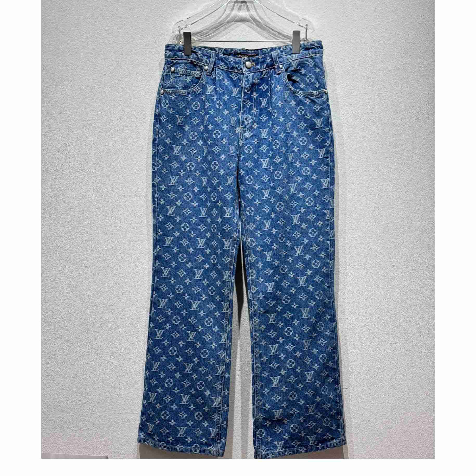 Louis Vuitton Monogram Denim Jeans - PerfectKickZ