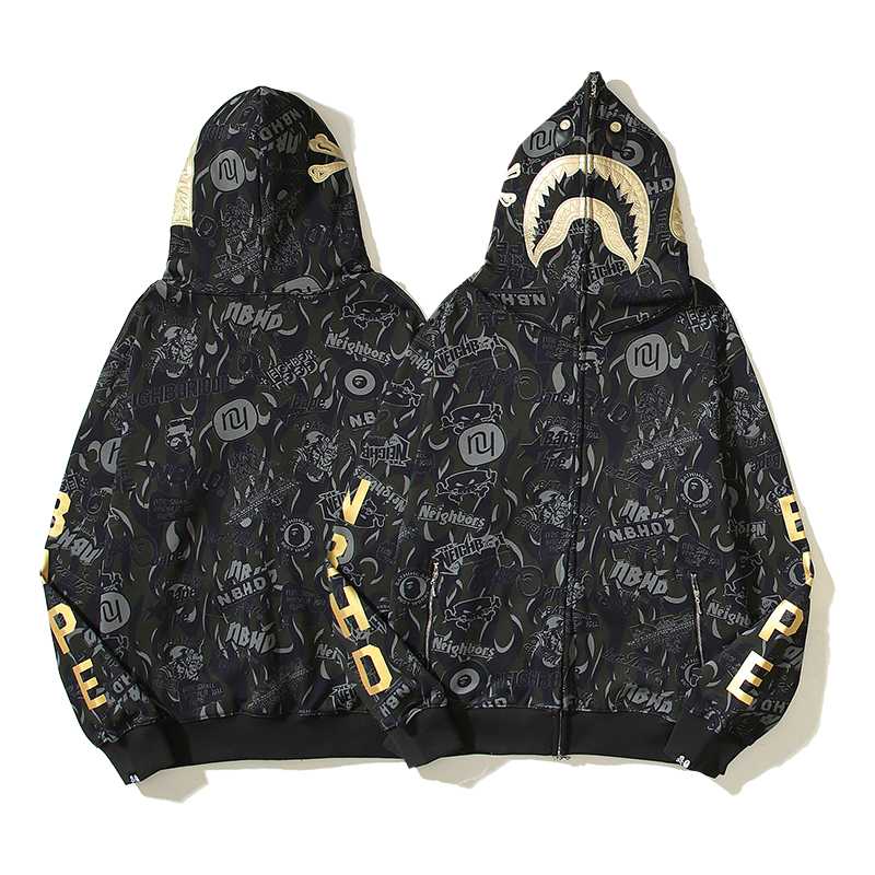 Bape x x NBHD Full Zip Hoodie - PerfectKickZ