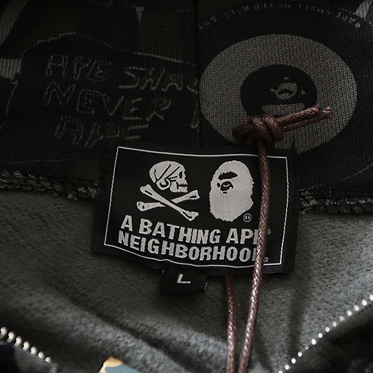 Bape x x NBHD Full Zip Hoodie - PerfectKickZ
