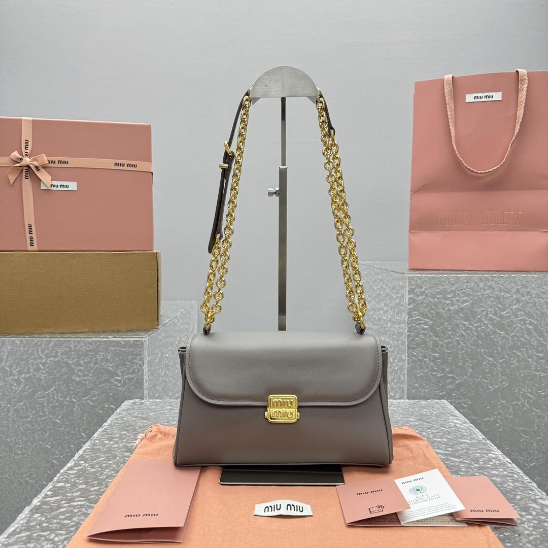 Miu Miu Leather Shoulder Bag - PerfectKickZ