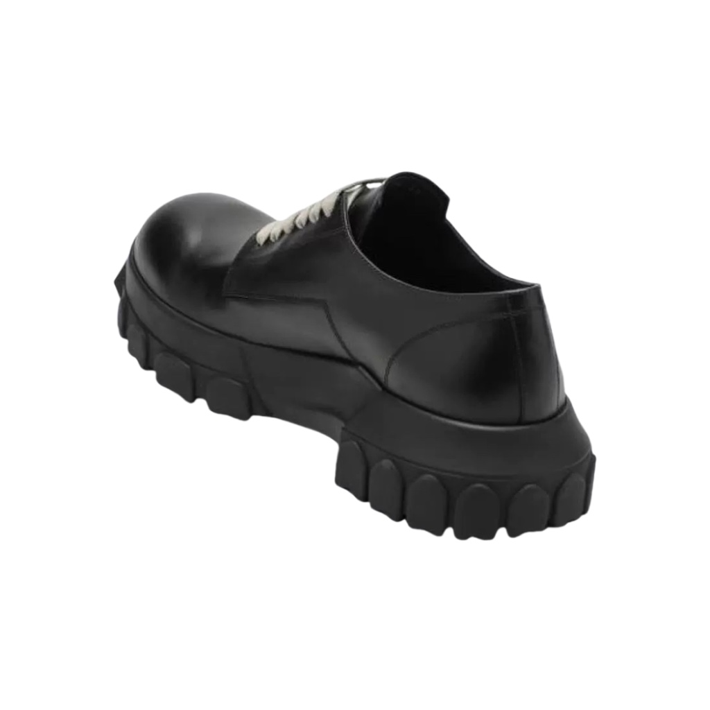 Rick Owens Bozo Tractor Leather Derby Shoes - PerfectKickZ