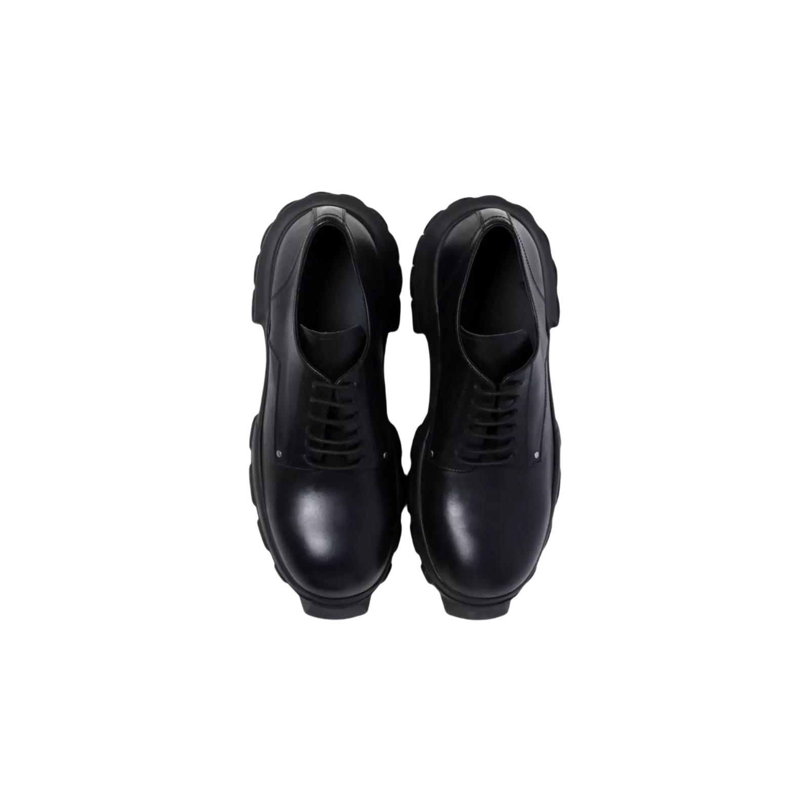 Rick Owens Bozo Tractor Leather Derby Shoes - PerfectKickZ