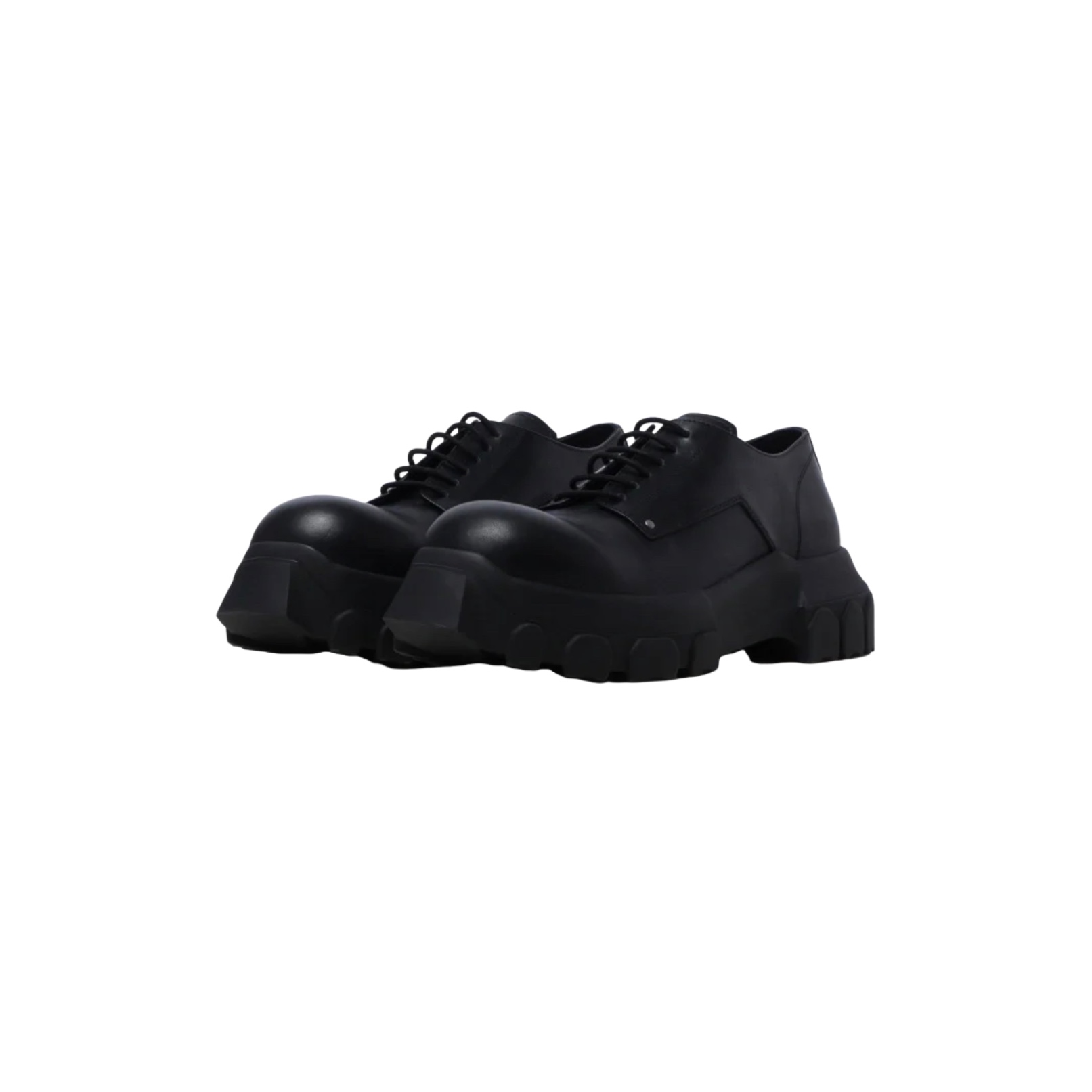 Rick Owens Bozo Tractor Leather Derby Shoes - PerfectKickZ