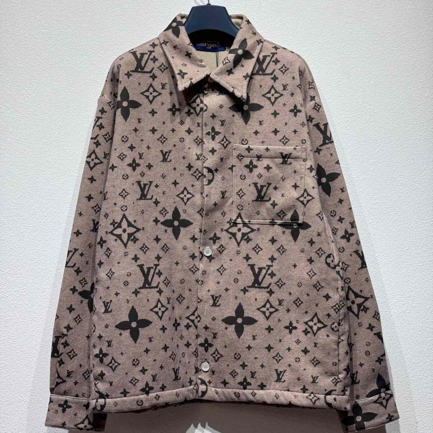Louis Vuitton Monogram Double Face Wool, Silk And Cashmere-Blend Overshirt  1AFYF7 - PerfectKickZ