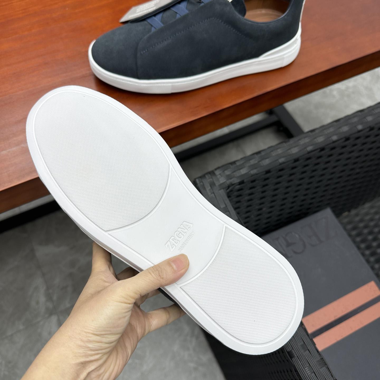 Zegna Suede Triple Stitch™ Sneakers - PerfectKickZ