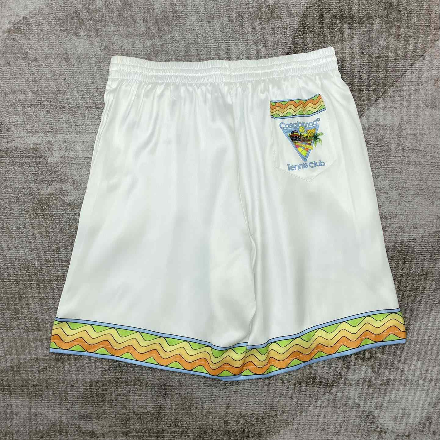 Casablanca Afro Cubism Silk Shorts    CA3640 - 