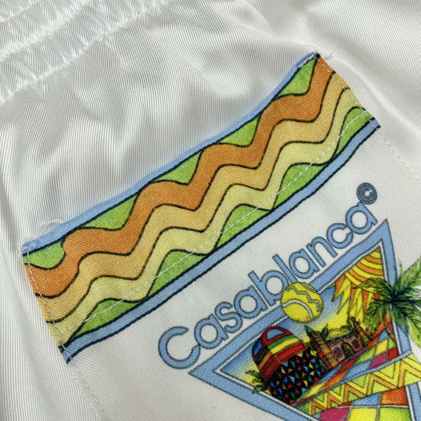 Casablanca Afro Cubism Silk Shorts    CA3640 - PerfectKickZ