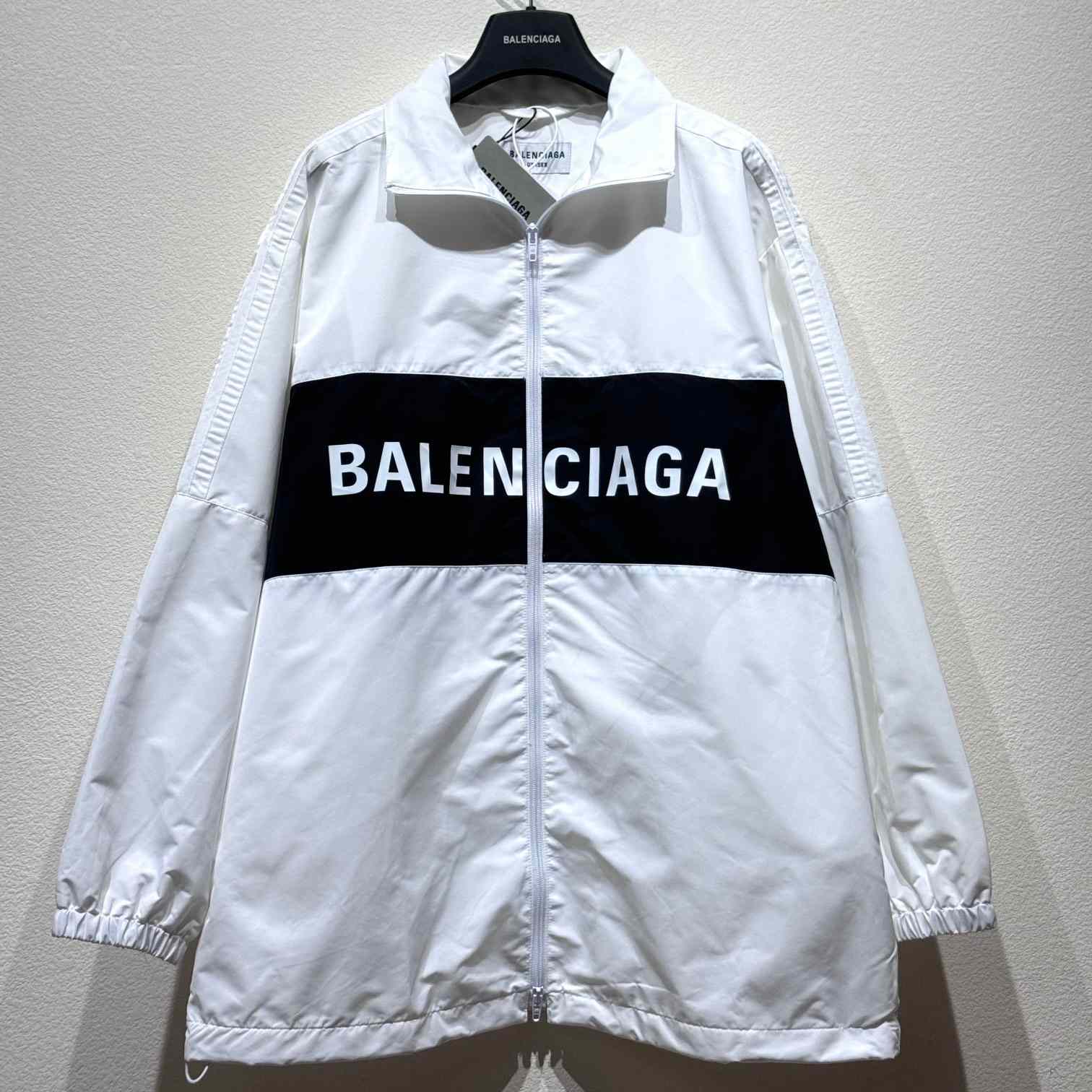 Balenciaga Logo-print Zip-up Windbreaker - PerfectKickZ