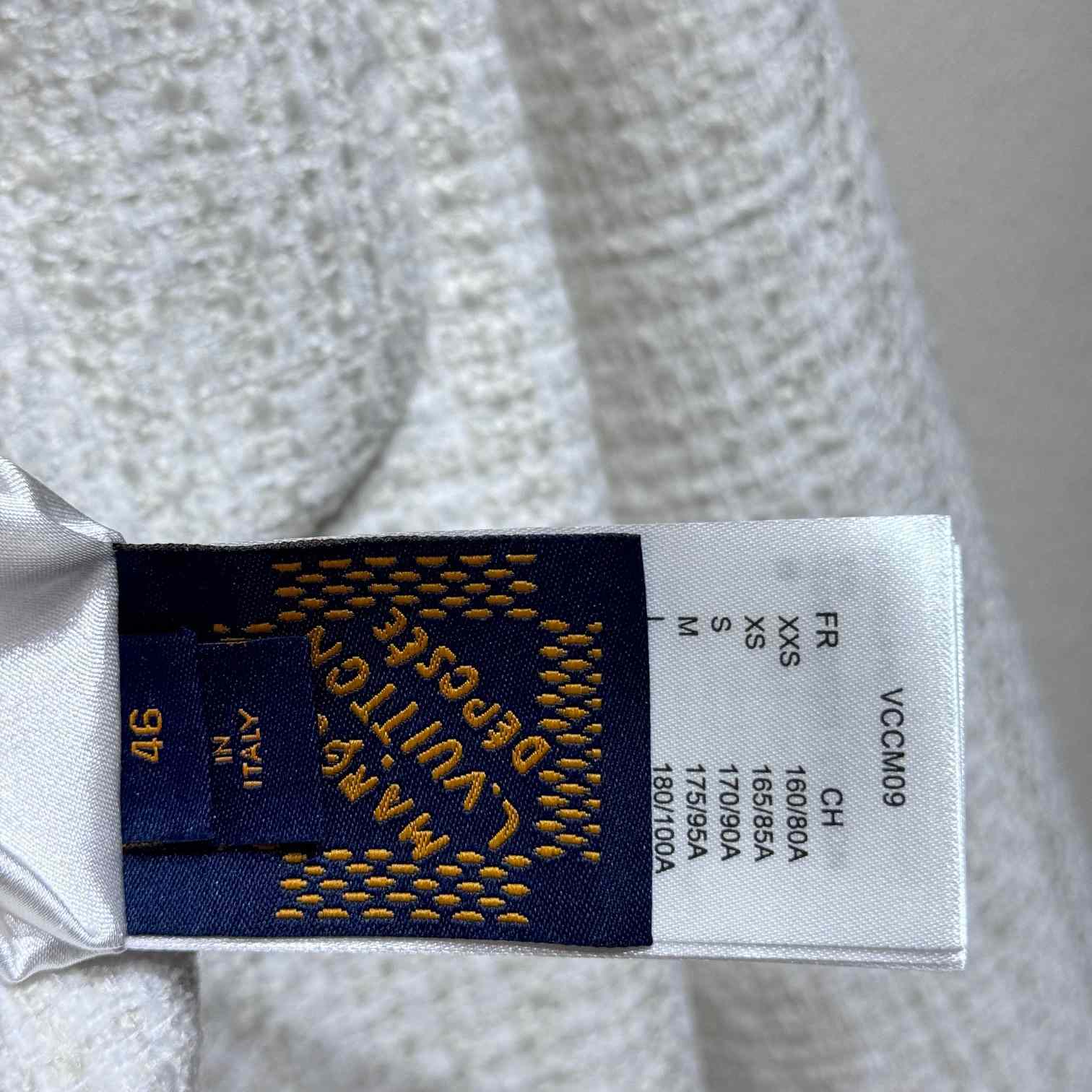 Louis Vuitton Damier Collarless Tweed Jacket    - 