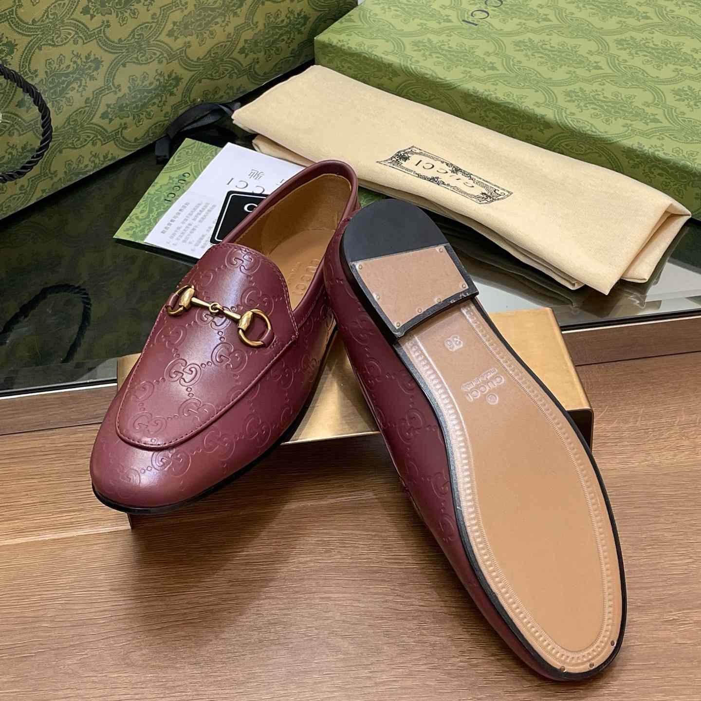 Gucci Women's Gucci Jordaan Loafer - PerfectKickZ