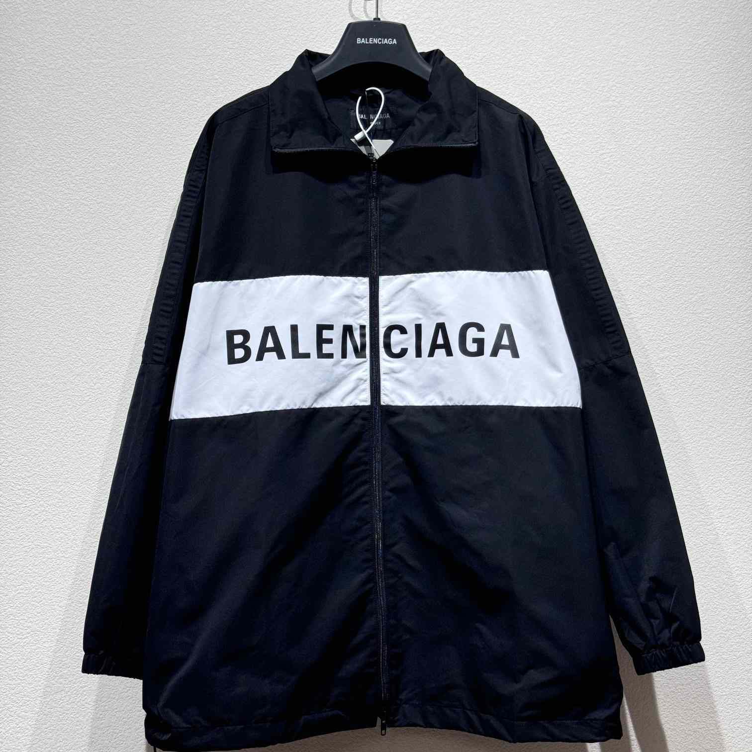 Balenciaga Logo-print Zip-up Windbreaker - PerfectKickZ