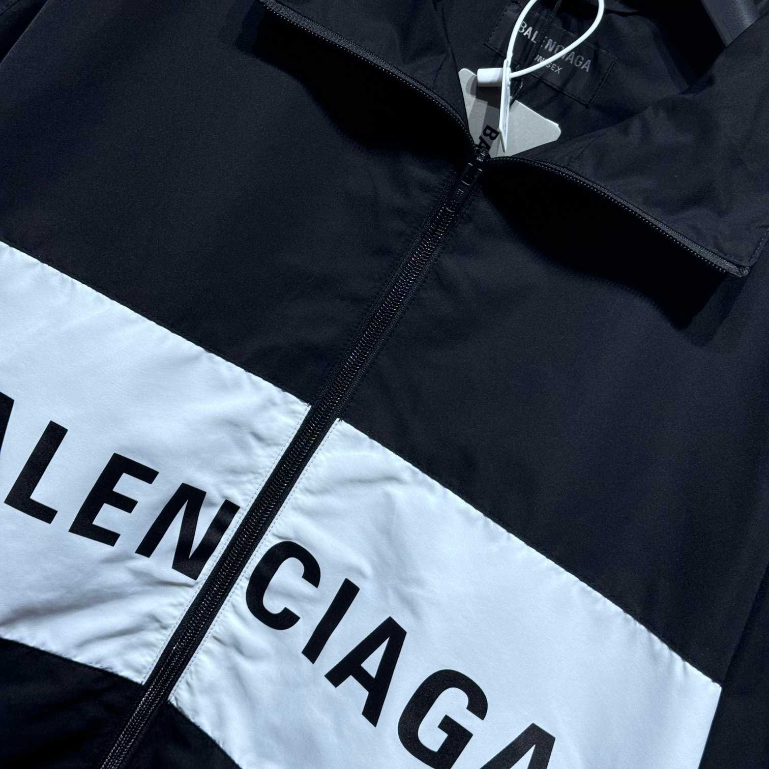 Balenciaga Logo-print Zip-up Windbreaker - PerfectKickZ