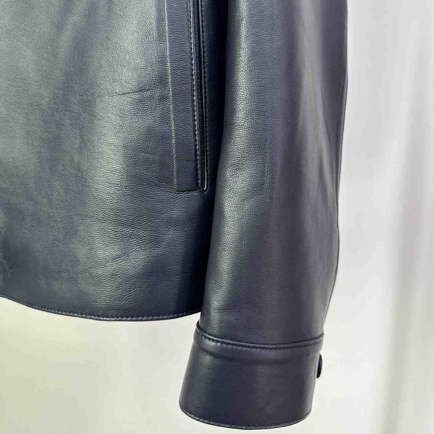 Louis Vuitton Chic Leather Blouson With 3D Details   1AFVPT - PerfectKickZ