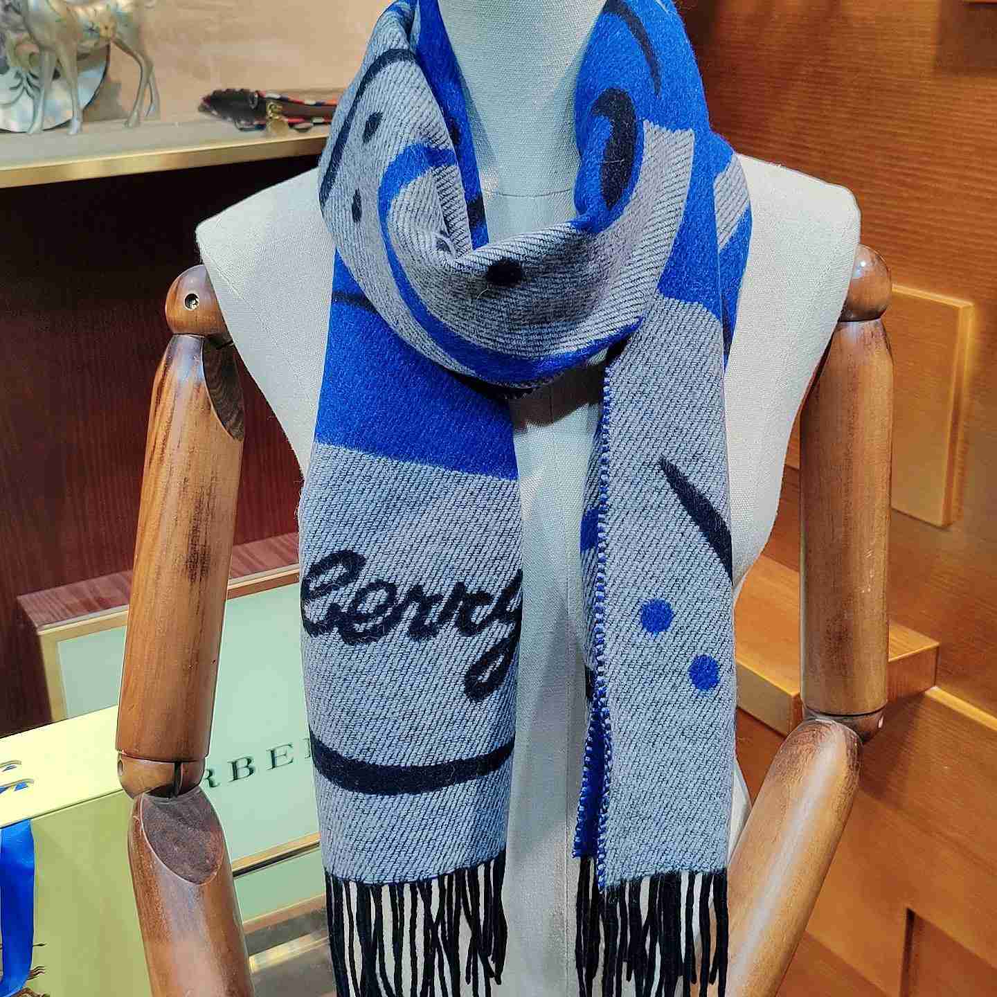 Burberry Mirrored Horse Cashmere Scarf - PerfectKickZ