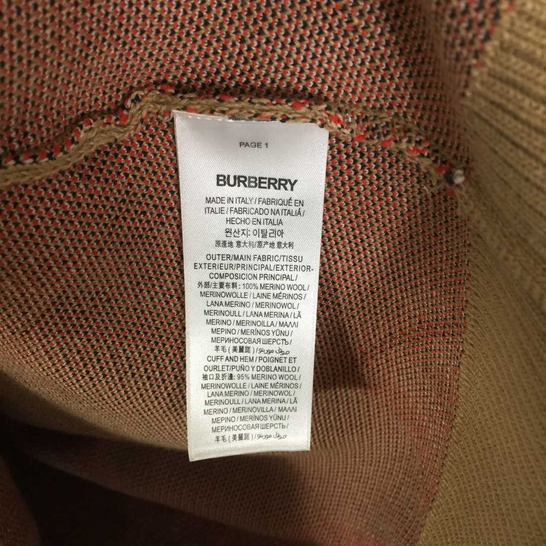 Burberry Check Wool Blend Sweater - PerfectKickZ