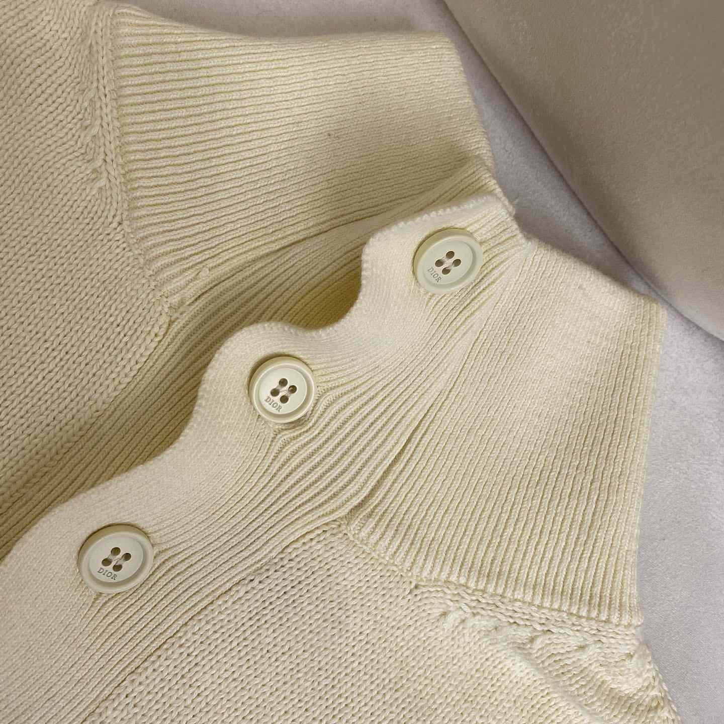 Dior Sweater White Cotton Jersey  - PerfectKickZ