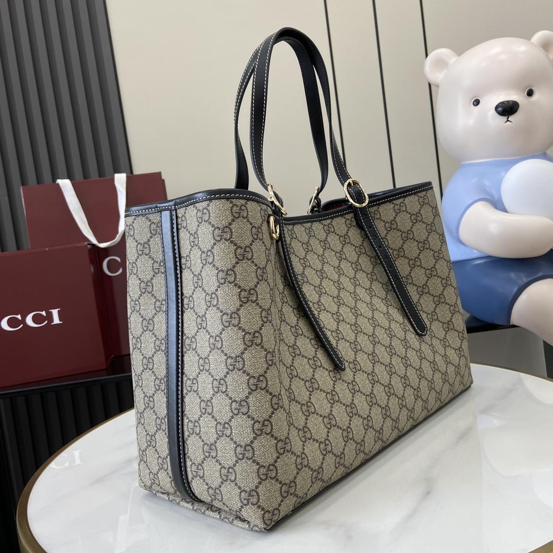Gucci GG Emblem Medium Tote Bag - PerfectKickZ