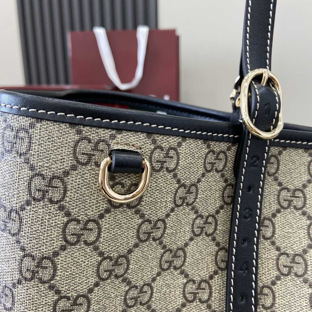Gucci GG Emblem Medium Tote Bag - PerfectKickZ