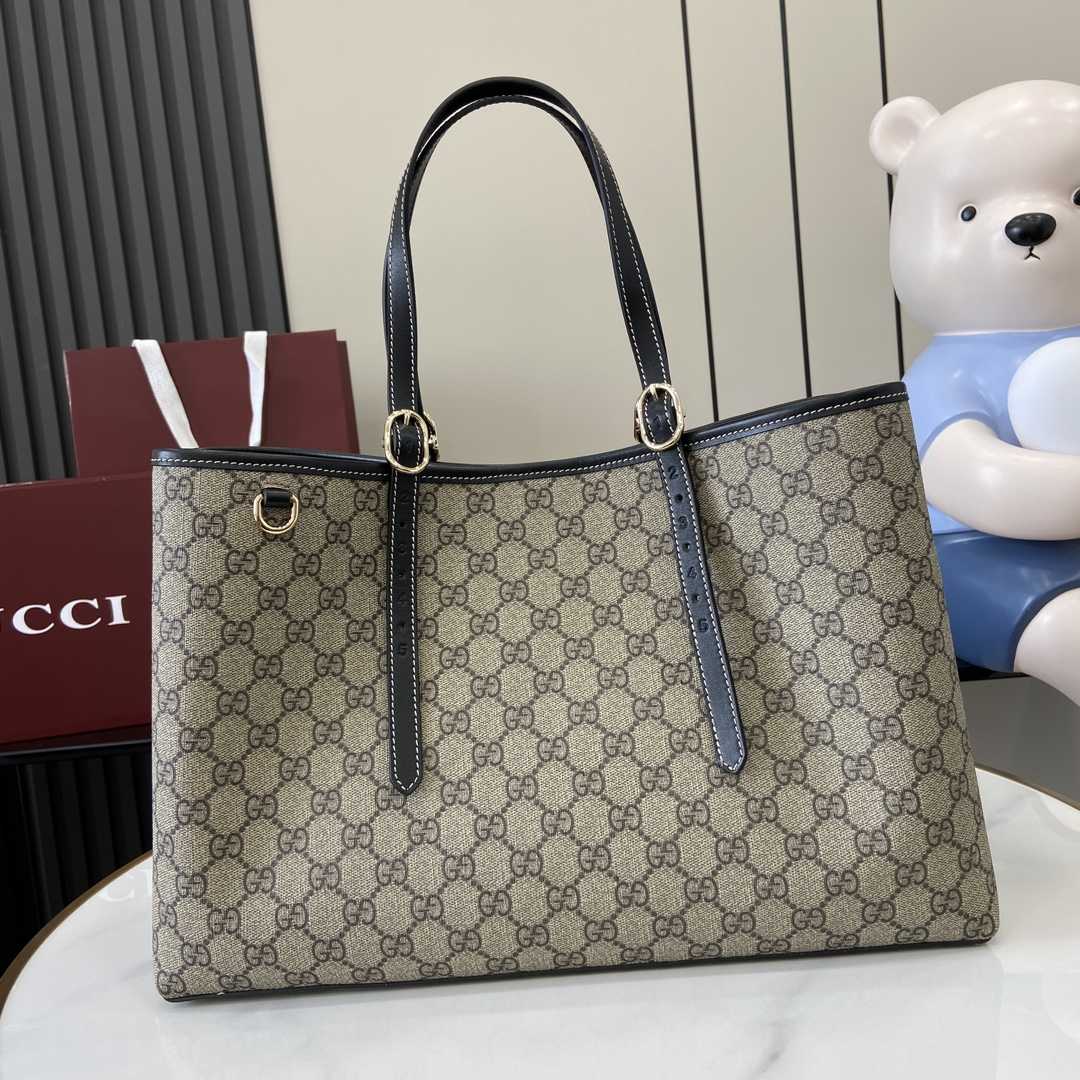 Gucci GG Emblem Medium Tote Bag - PerfectKickZ