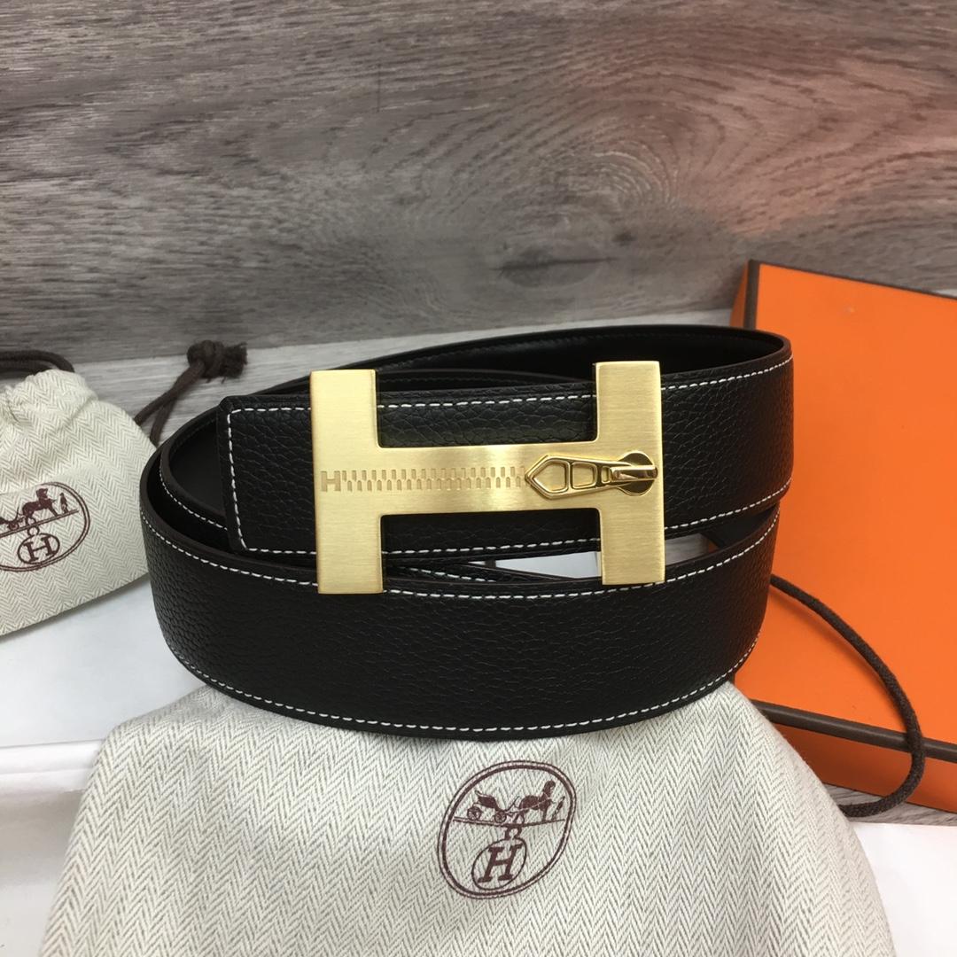 Hermes Leather H Buckle Belt - PerfectKickZ