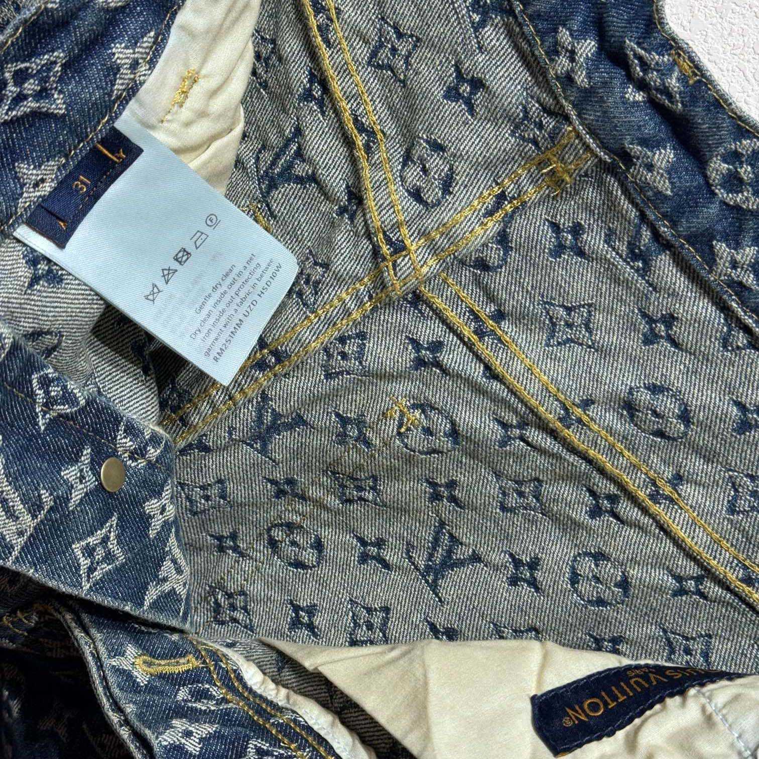 Louis Vuitton Monogram Denim Tailored Pants  1AGIUT - PerfectKickZ