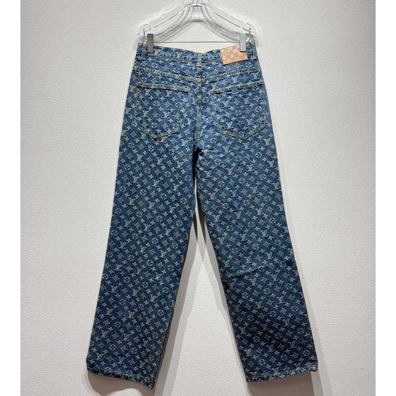Louis Vuitton Monogram Denim Tailored Pants  1AGIUT - PerfectKickZ