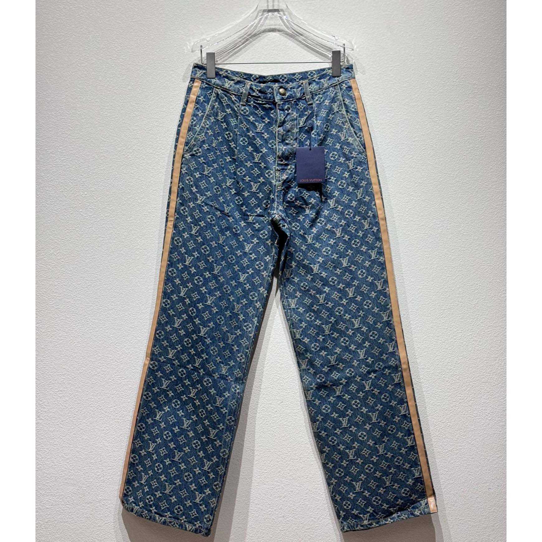 Louis Vuitton Monogram Denim Tailored Pants  1AGIUT - PerfectKickZ