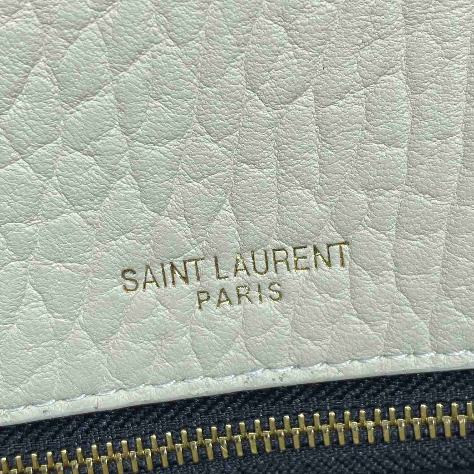 Saint Laurent Calypso Large In Grained Lambskin - PerfectKickZ