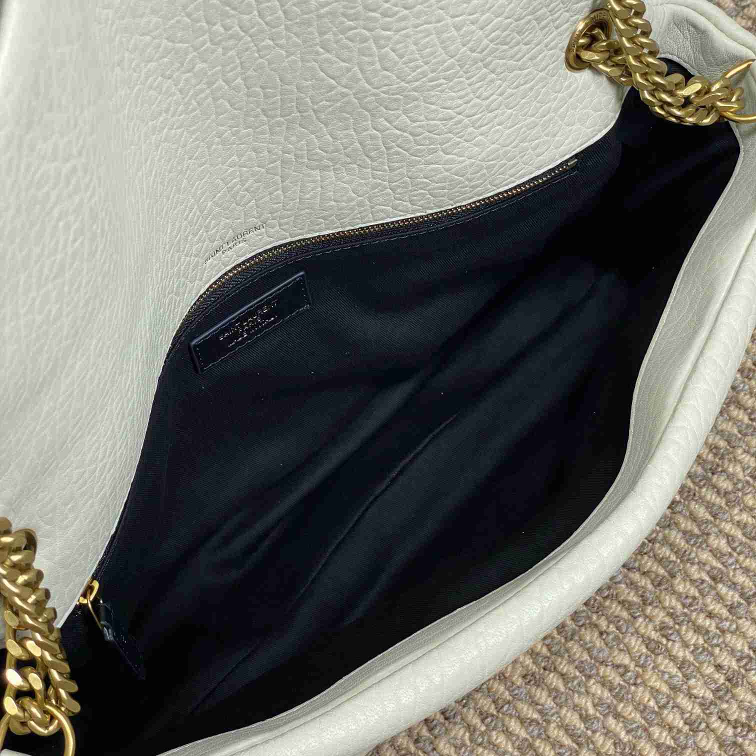 Saint Laurent Calypso Large In Grained Lambskin - PerfectKickZ